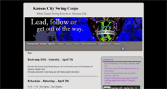 Desktop Screenshot of kansascityswingcorps.com